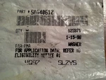 Teledyne Continental Washers P/n SA640612. Fixed Price $9.95.