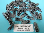 MS21061-L3 One-lug Floating #10-32 Self-locking Anchor Nutplate (40). Fixed Price $27.50.