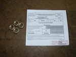 (4) Cessna NAS509-7 Nut With Certificate Aircraft Airplane (A81). Fixed Price $8.79.