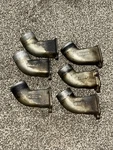 Set Of 6 Continental Intake Elbows 40480 & 40479 (as-removed O-300C). Fixed Price $200.00.