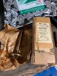 1957 Aircraft Engine Exhaust Valve Photographic Mfg Co 0235-50724-20 Nos Part. Fixed Price $50.00.
